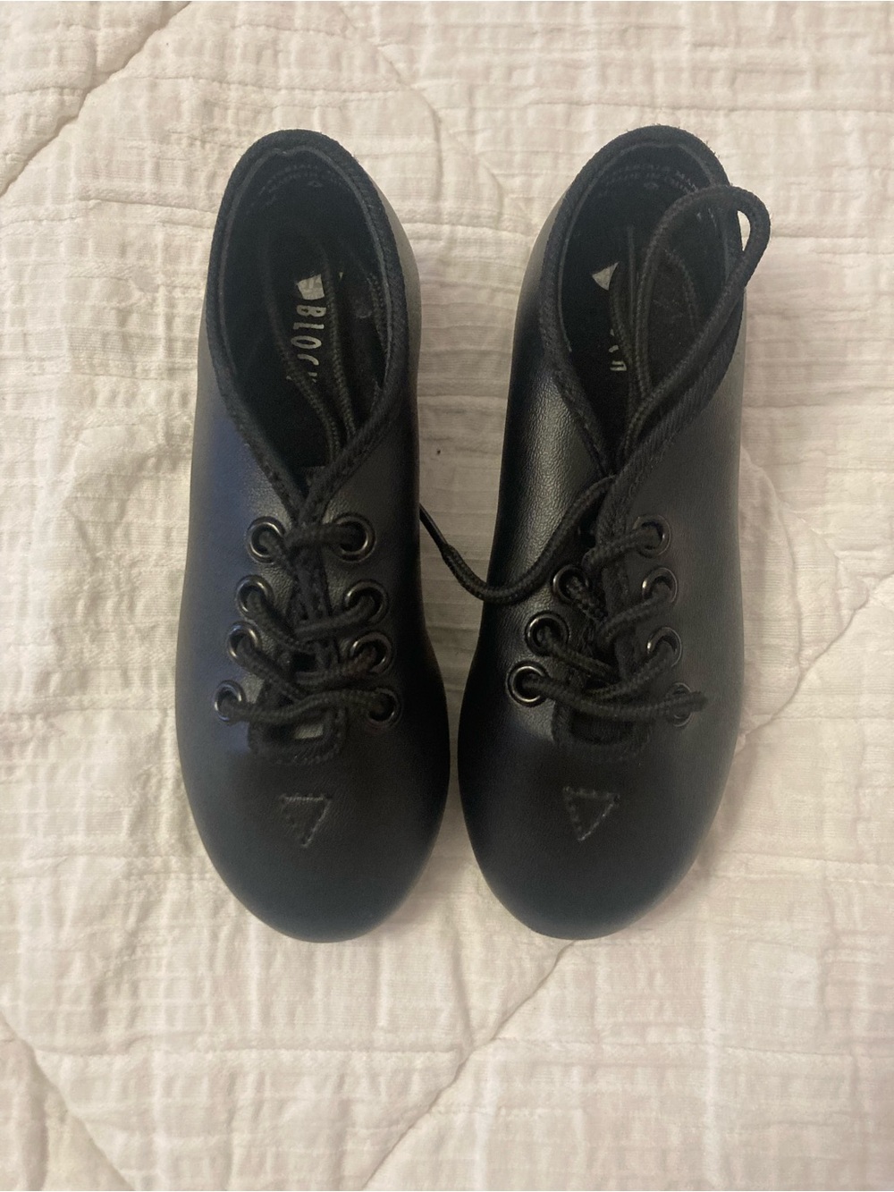 BLOCH “Techno Tap #2” Little Girls Black Tap Shoes Size 7M
